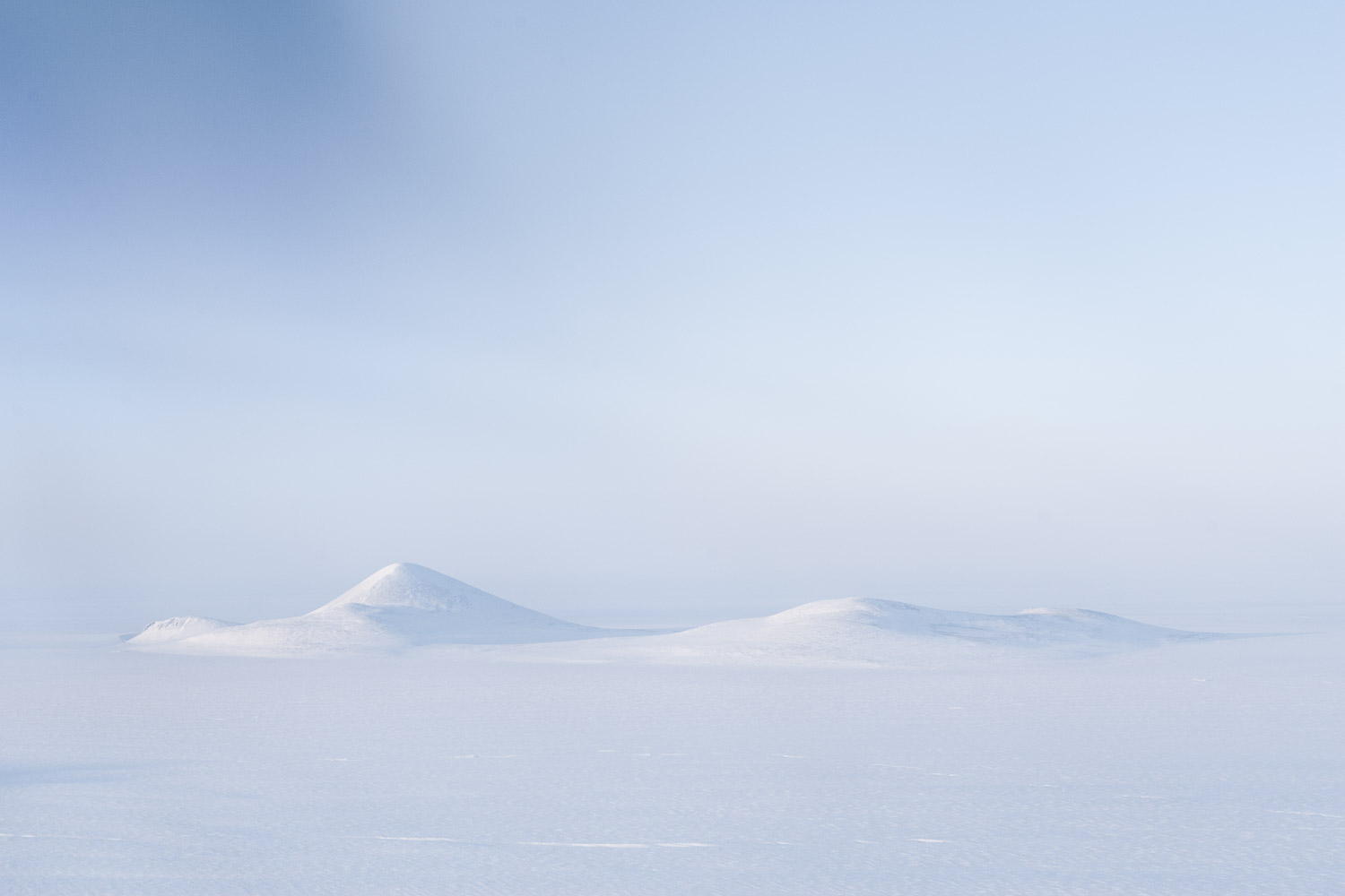 Aerial photo of Canasa's most northern point, Ward Hunt Island, High Arctic, Canada, Op NUNALIVUT 2008.